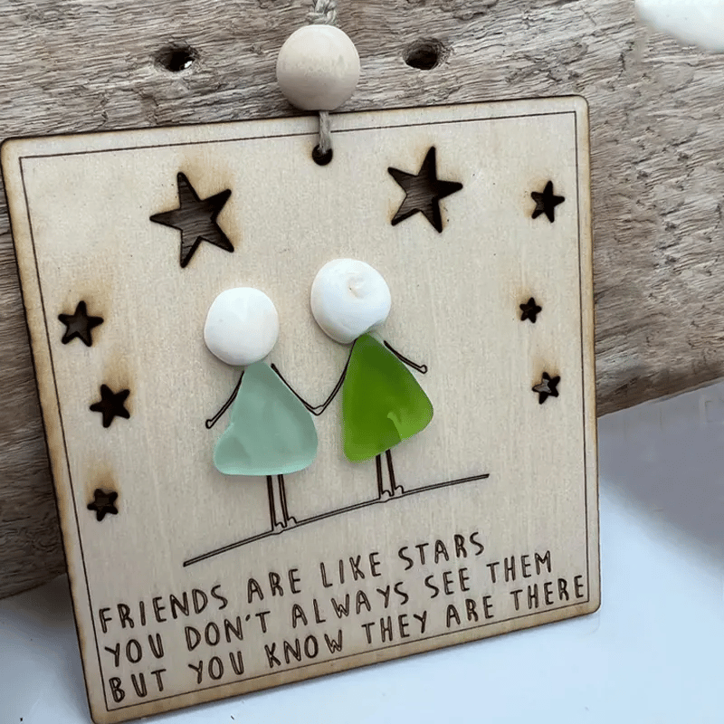 🎁🌊Sea Glass Friendship ornament