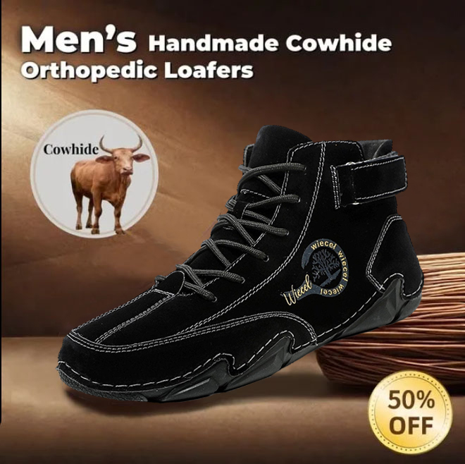 Finddbest™ - Men's waterproof leather barefoot shoes