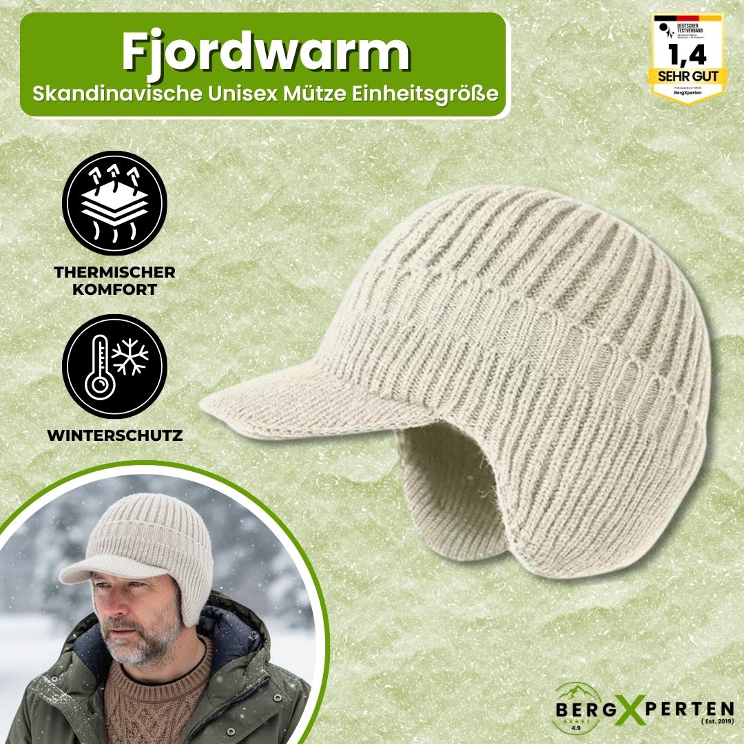 Fjordwarm – Scandinavian winter hat with ear protection (Unisex, one size fits all)