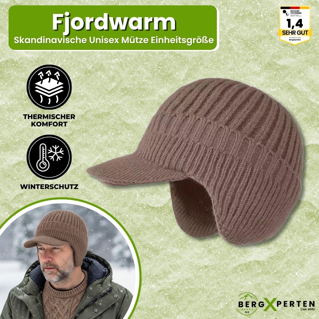 Fjordwarm – Scandinavian winter hat with ear protection (Unisex, one size fits all)