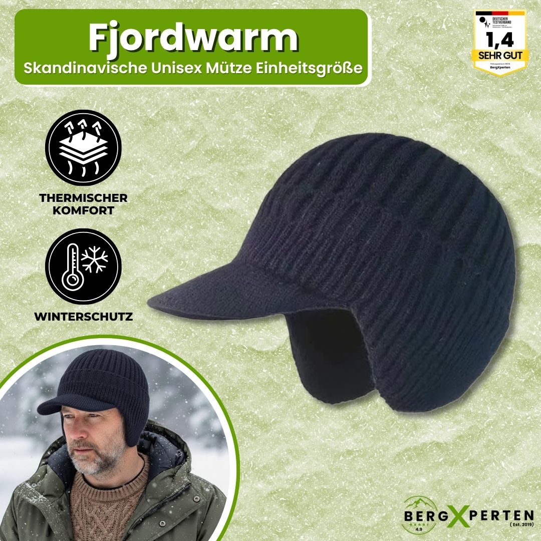 Fjordwarm – Scandinavian winter hat with ear protection (Unisex, one size fits all)