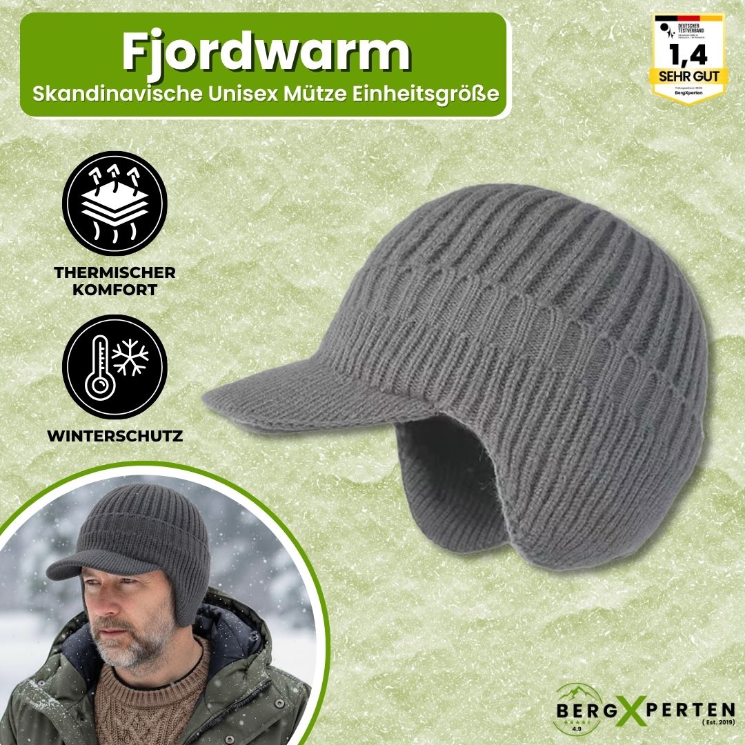 Fjordwarm – Scandinavian winter hat with ear protection (Unisex, one size fits all)