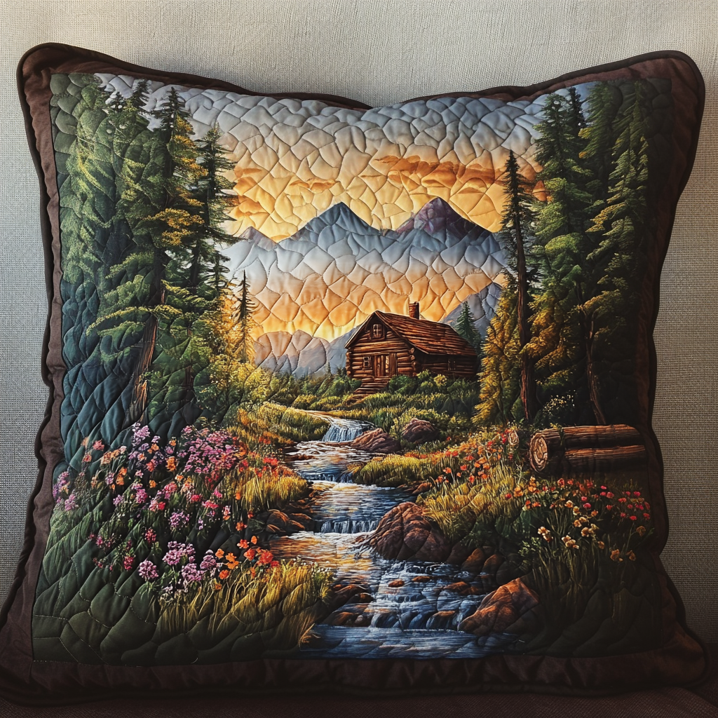 Forest Haven Quilted Pillow Case NCU0NT7971