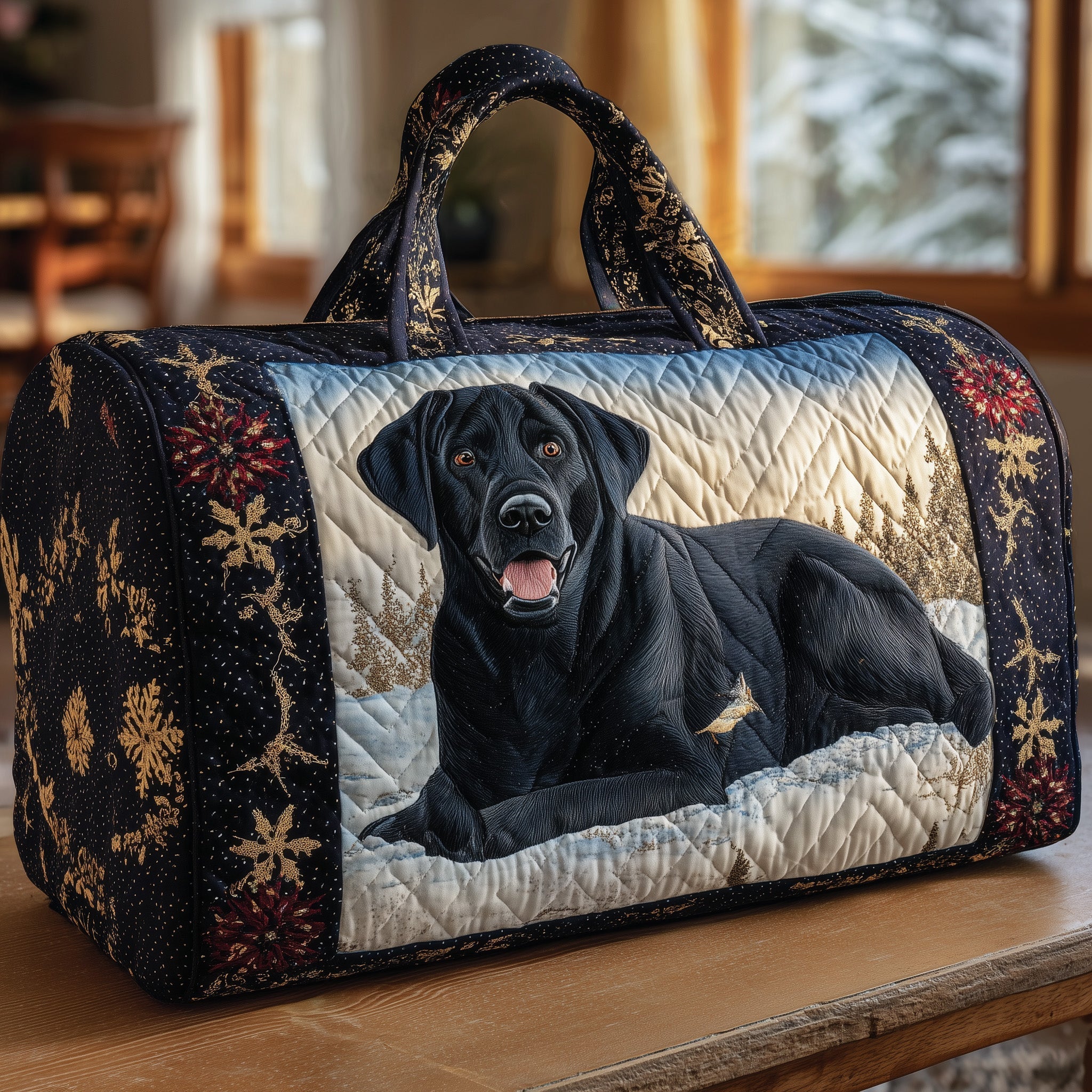 Labrador Quilted Duffle Bag GFTOHD9564