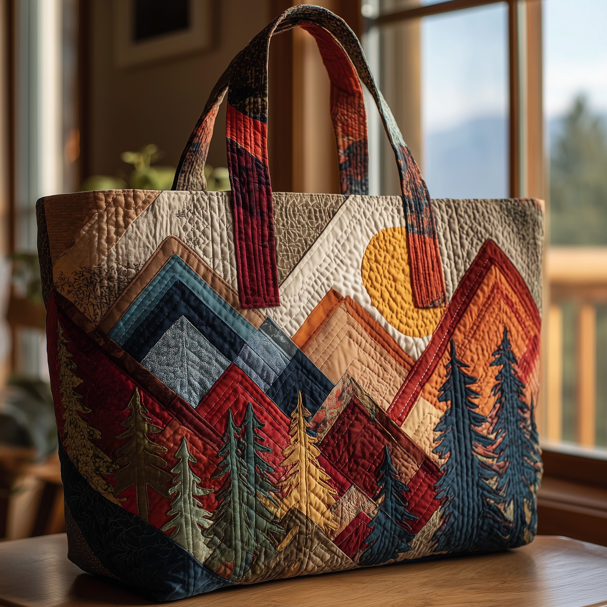Whispering Pines Quilted Tote Bag GFTOTP9268