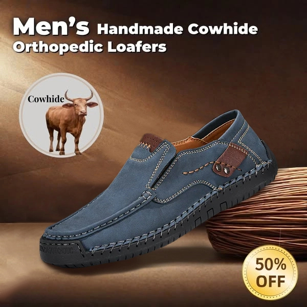 Last Day 50% OFF🔥⏱️Christmas Promotion⏱️🔥Men's genuine calfskin leather Slip-On Loafers