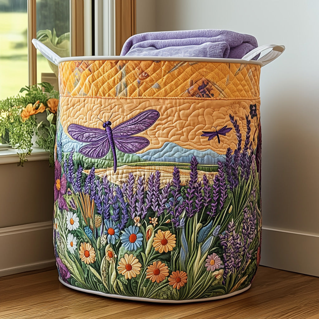 Dragonfly Quilted Laundry Basket NCU0QN022