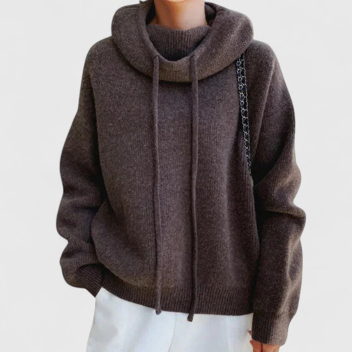 2025 Model Comfortable High-Neck Sweater