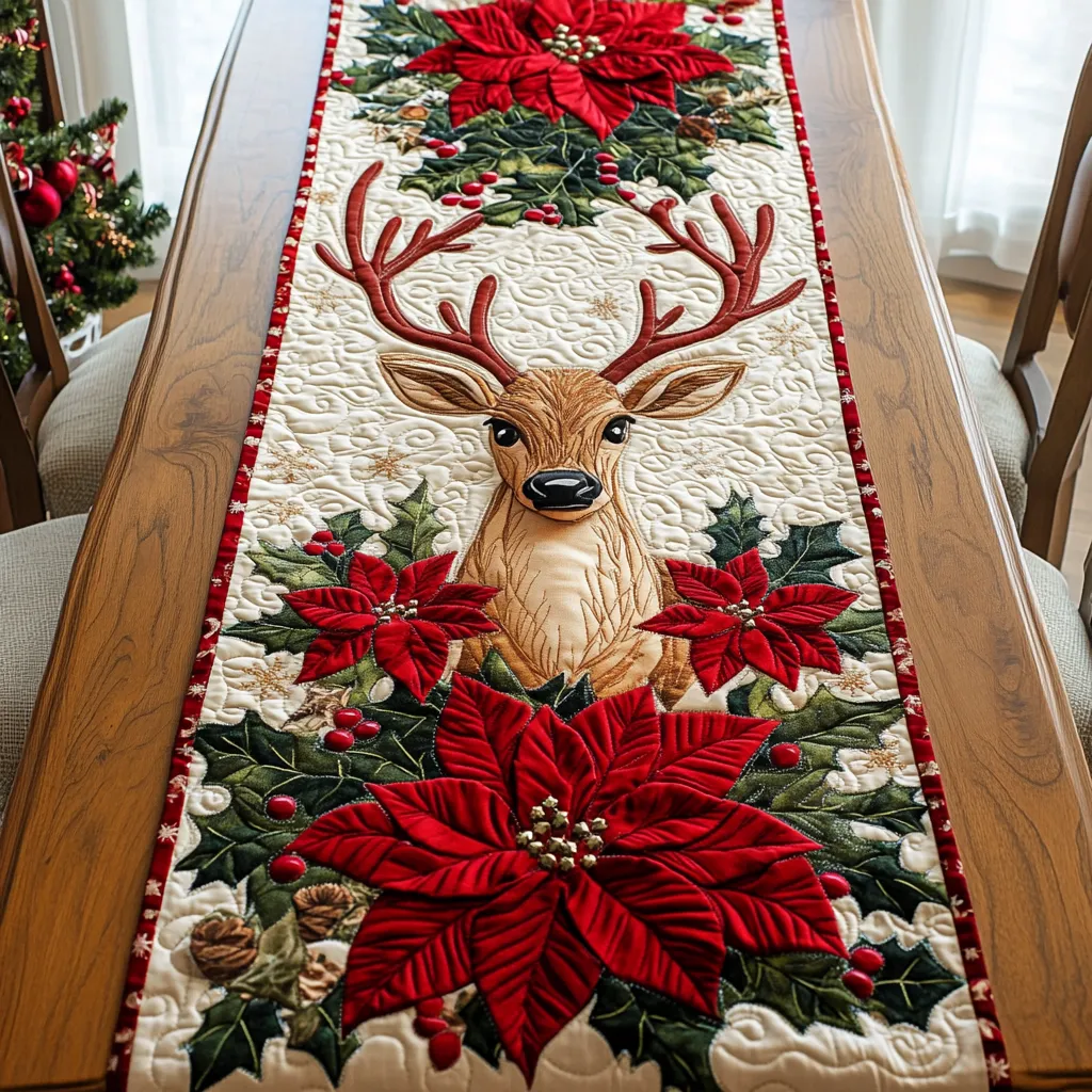 🔥Swirl Pattern Quilted Table Runner