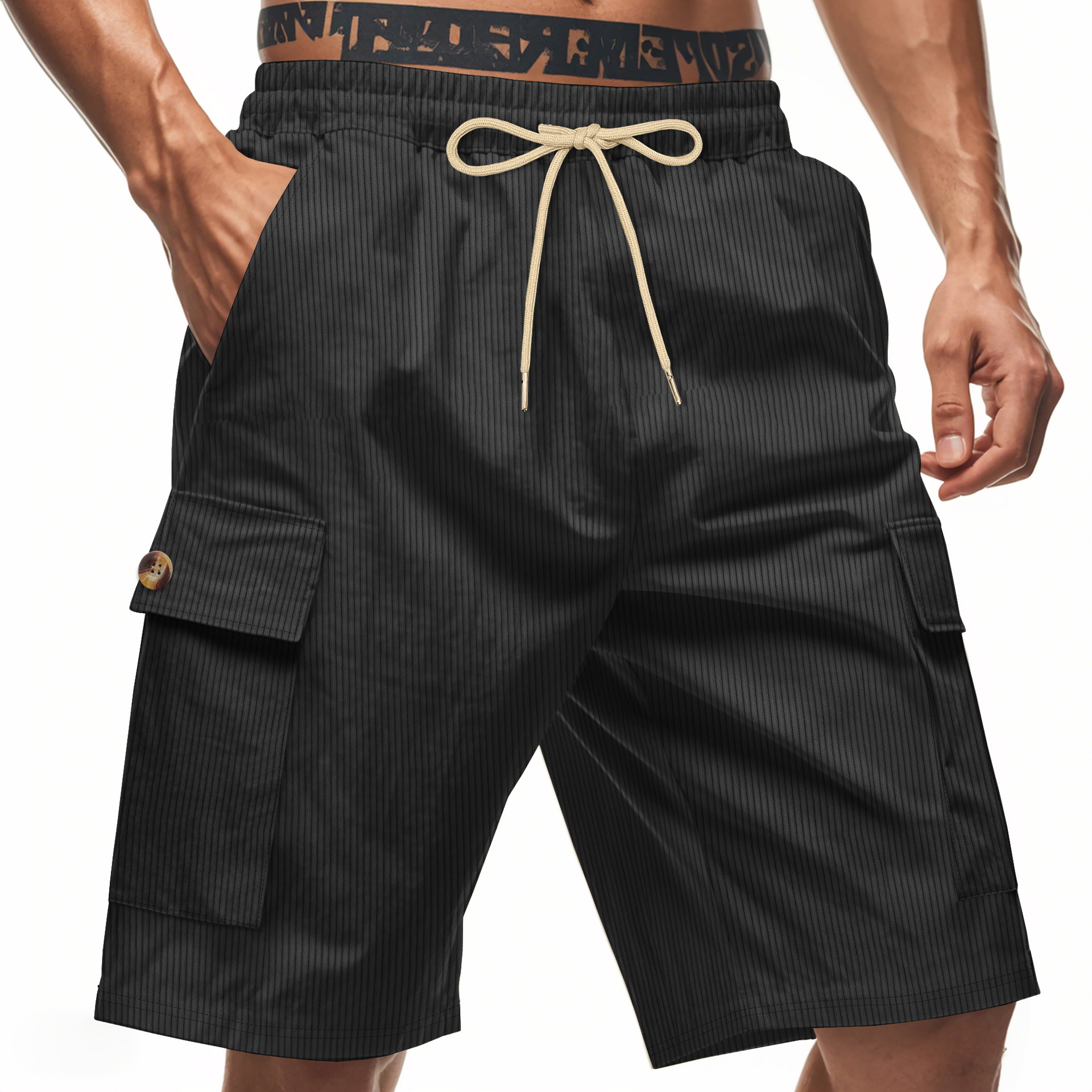 Men's Breathable Linen Loose Work Shorts