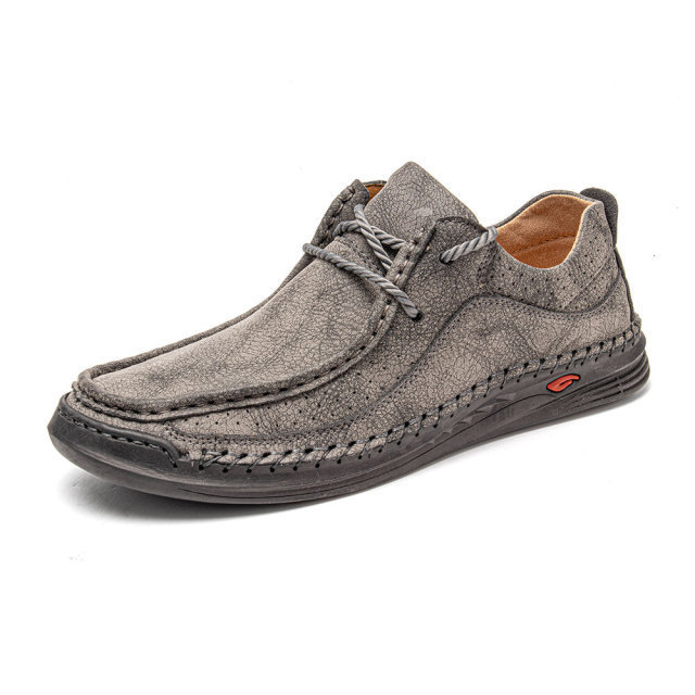 ⏰Last day 60% off - 2025 Hot sale men's hand-sewn breathable leather shoes