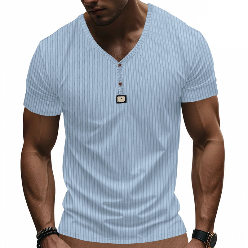 Finddbest - Men's Comfortable Casual Short Sleeves