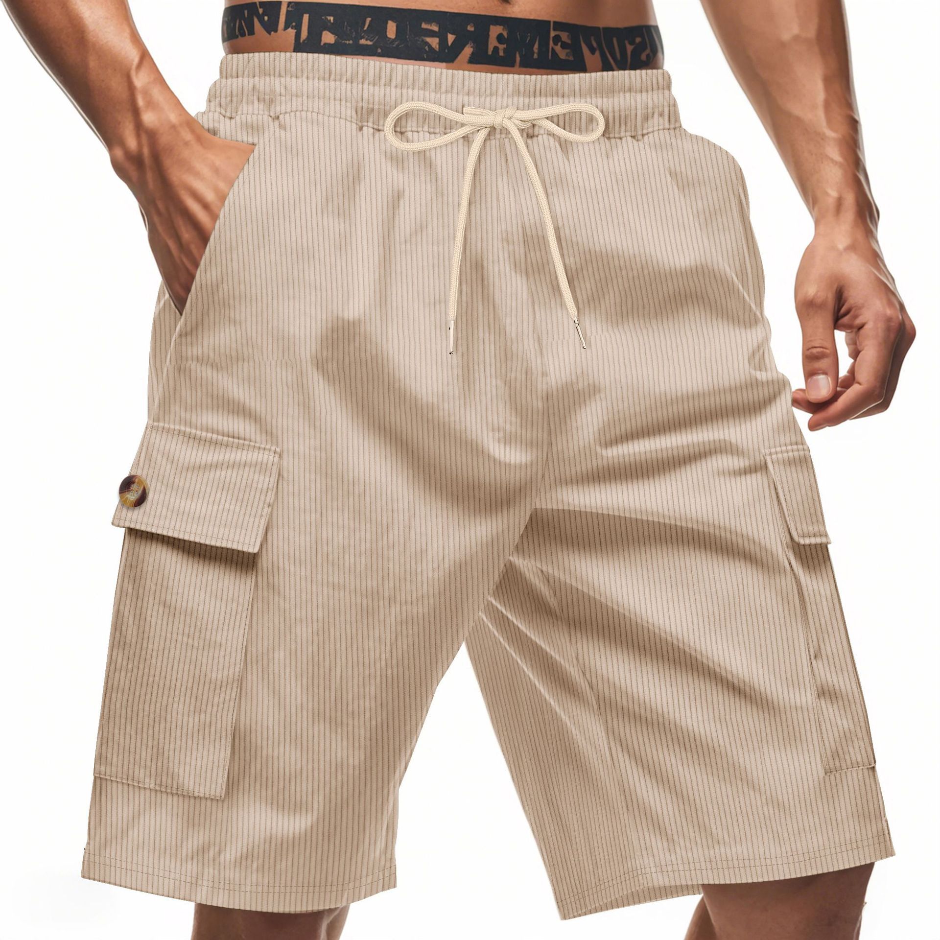 Men's Breathable Linen Loose Work Shorts
