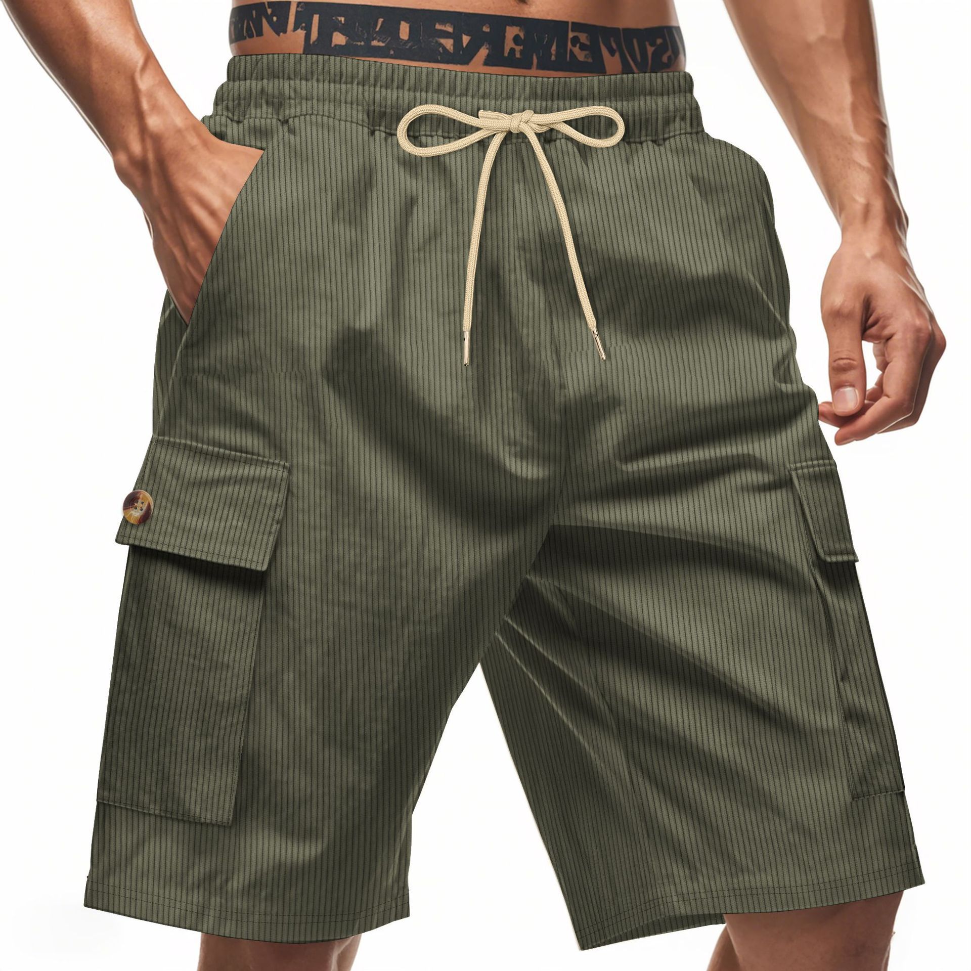 Men's Breathable Linen Loose Work Shorts