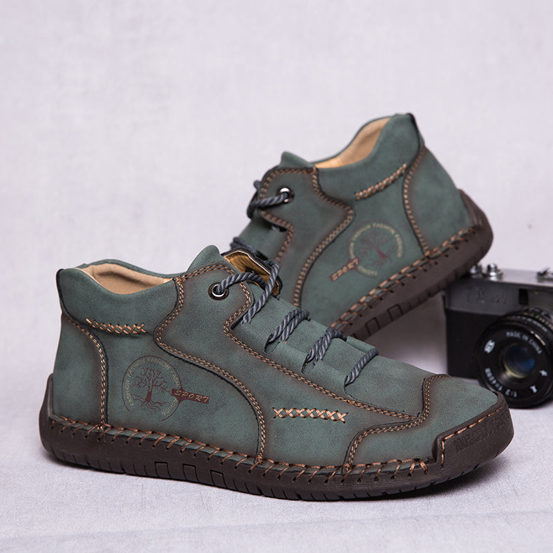 ⏰Limited Time Deal – 70% Off! Men's Vintage Hand - Stitched Comfortable Soft Leather Shoes