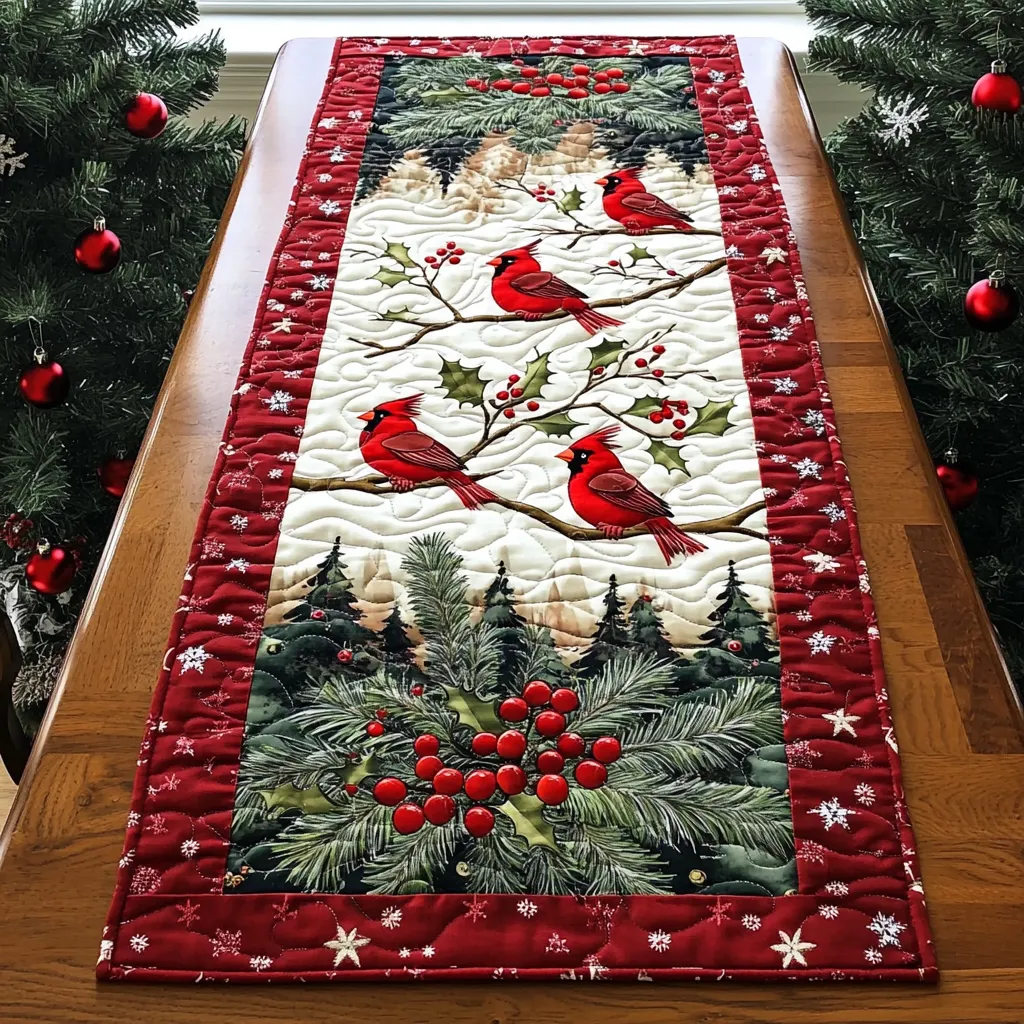 🔥Swirl Pattern Quilted Table Runner