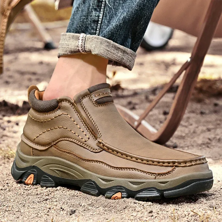 ⏰Last day 60% OFF - 2025 Hot selling men's casual thick-soled non-slip orthopedic leather boots