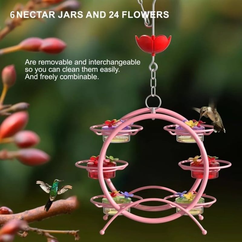 💖Hot Sale 49% OFF ✨Pinwheel-Shaped Outdoor Hummingbird Feeder