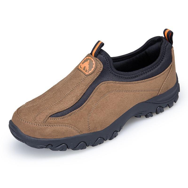 MEN'S LEATHER COMFORTABLE OUTDOOR CASUAL HIKING HIKING SHOES