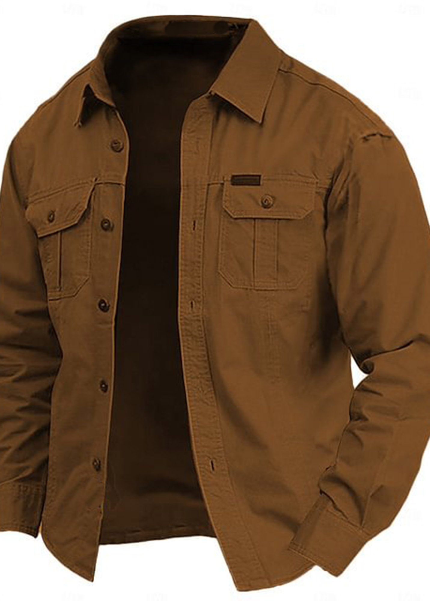 Cow Pattern Casual Men's Work Shirt Long Sleeve