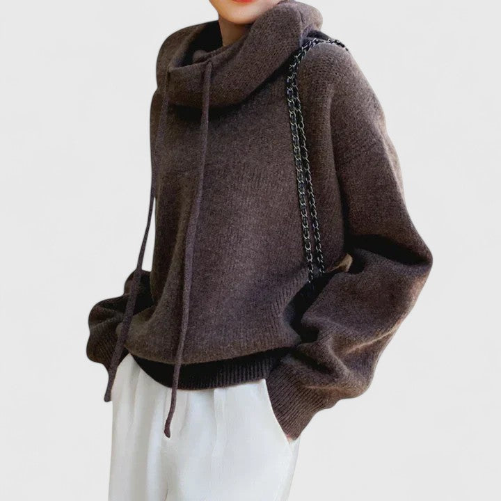 2025 Model Comfortable High-Neck Sweater