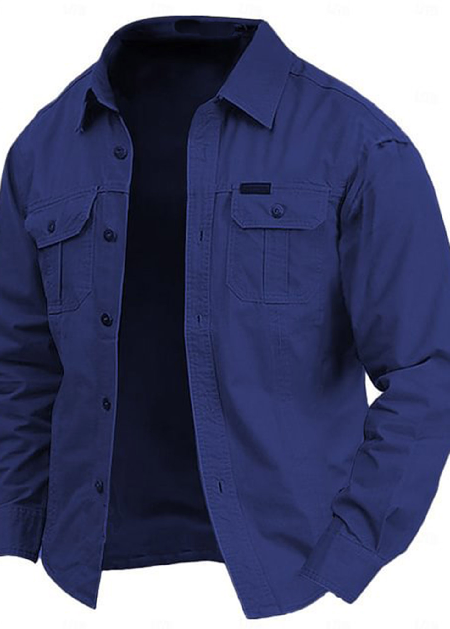 Cow Pattern Casual Men's Work Shirt Long Sleeve