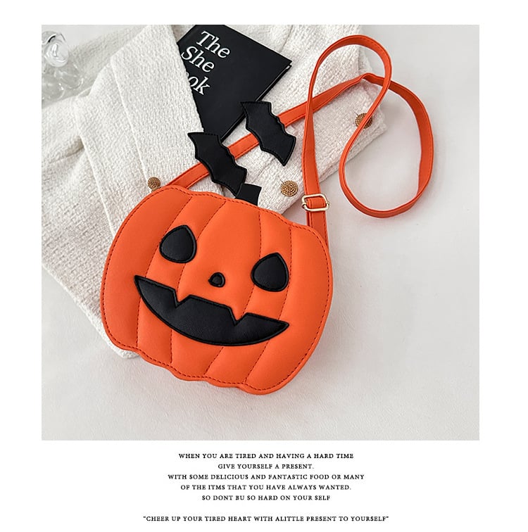 Halloween crossbody pumpkin bag