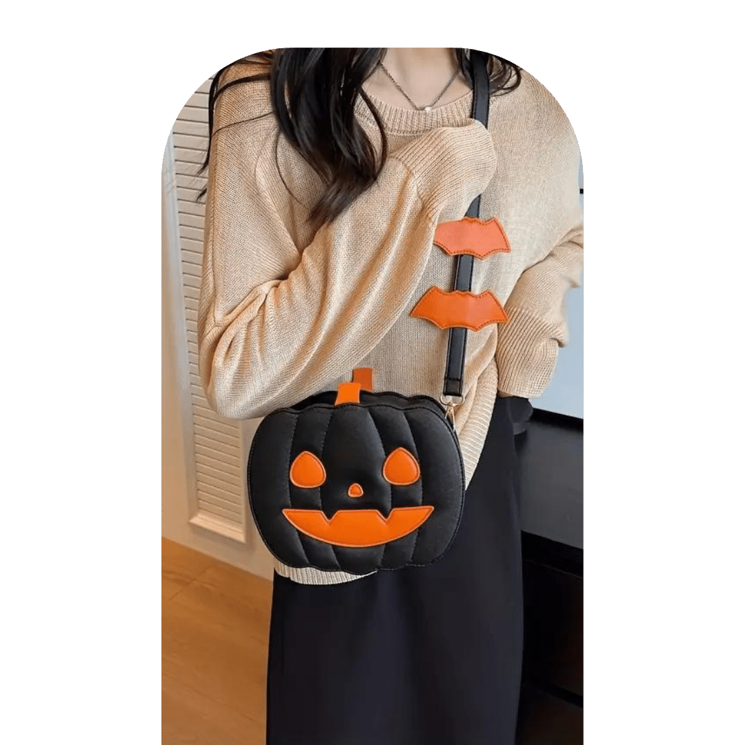 Halloween crossbody pumpkin bag