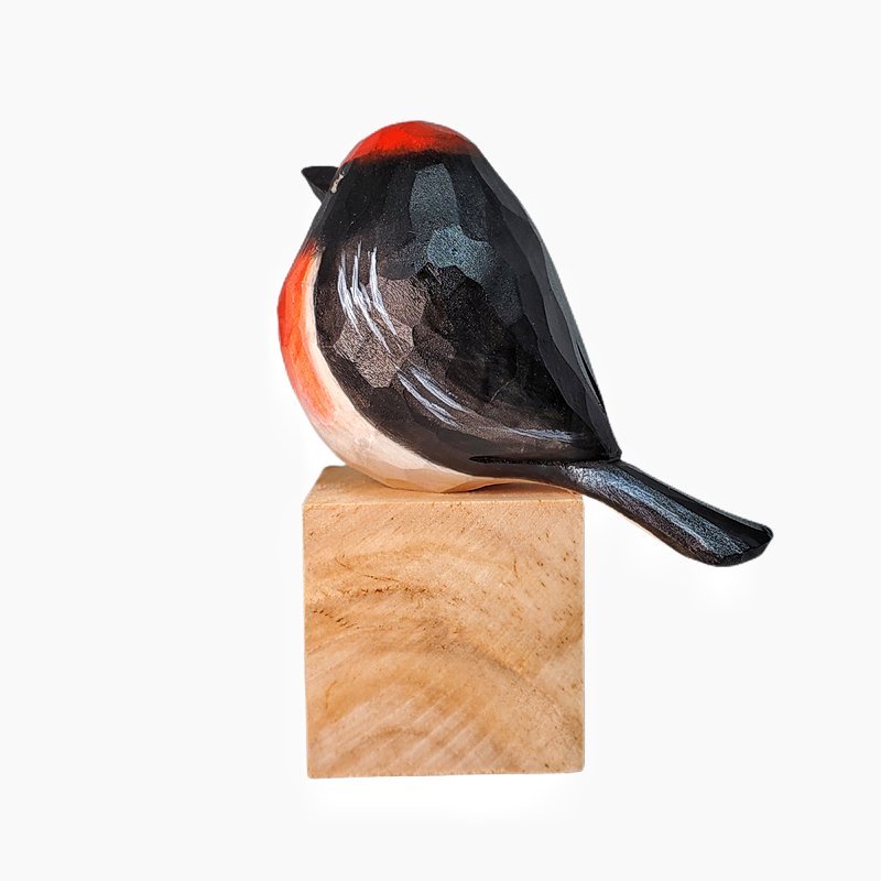 Australasian Robin Hand Craft Bird Figurine