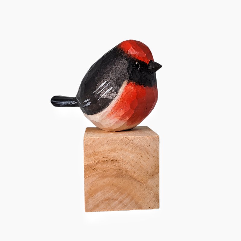 Australasian Robin Hand Craft Bird Figurine