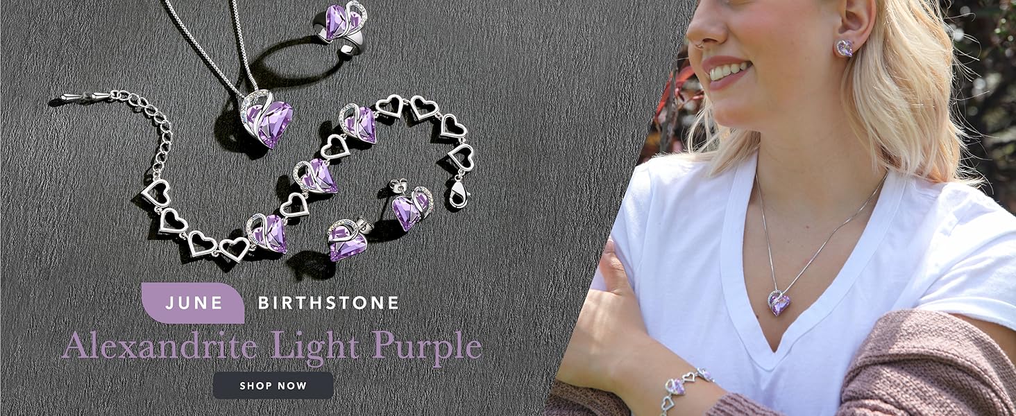 June is Alexandrite Light Purple