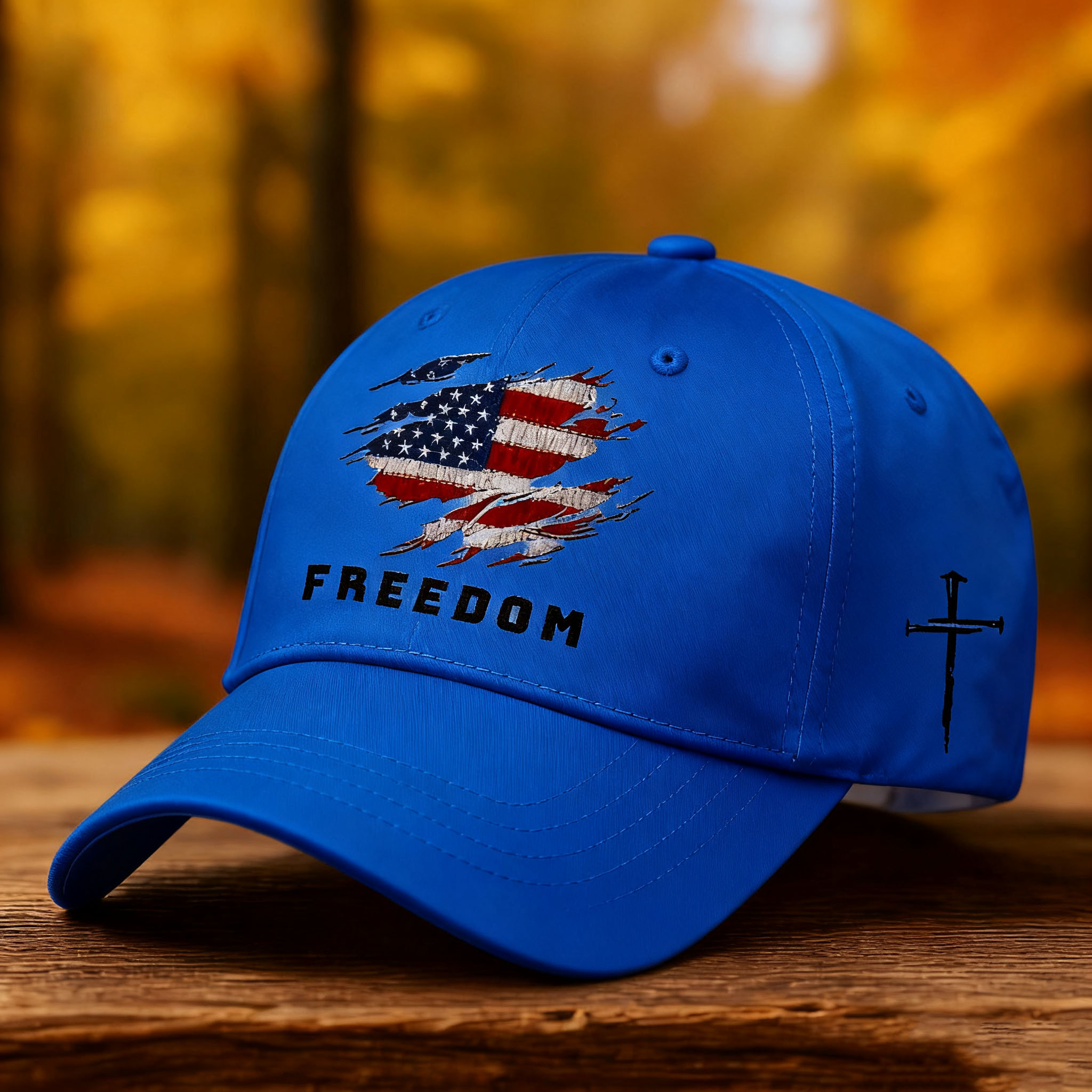 🔥LAST DAY 49% OFF - Unisex Freedom American Flag Print Baseball Cap