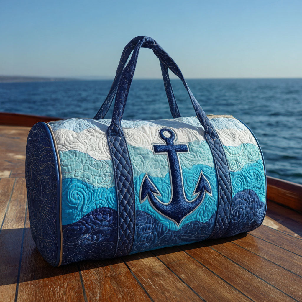 Blue Anchor Quilted Duffle Bag NCU0PT9024
