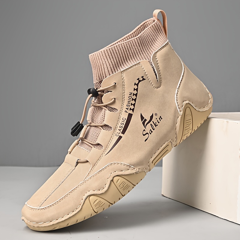 Last day 50% off 🔥⏱️Christmas sale⏱️🔥Men's genuine calfskin high-top Martin boots