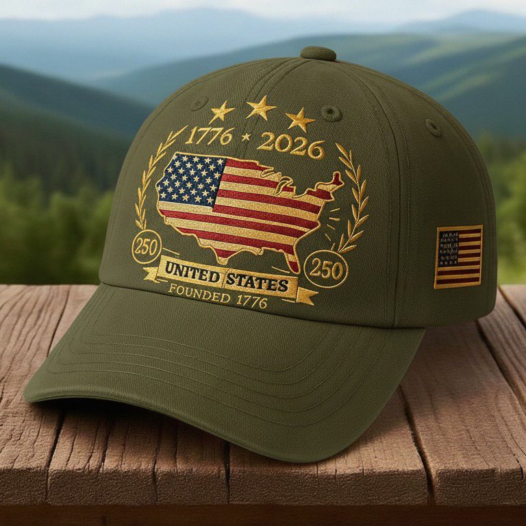 🎇The 250-Year Celebration Cap — History Woven into Every Stitch