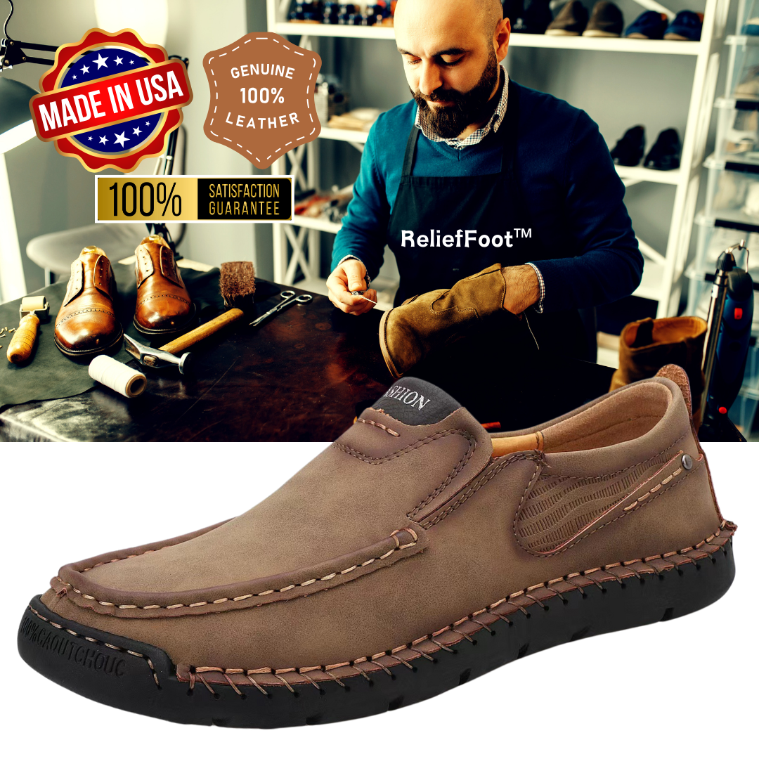 ⏰Promotion 70% OFF - 2025 Spring Men's Orthopedic Comfortable Casual Genuine Leather Slip On Loafers