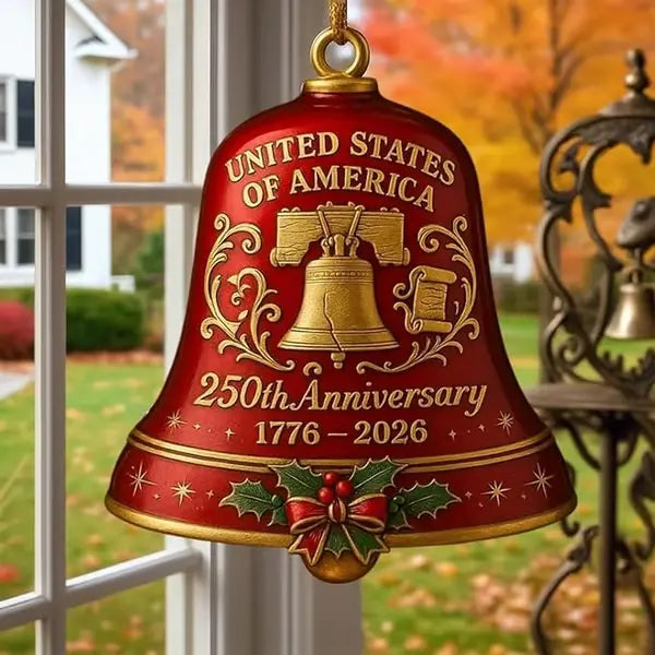 🔥United States 250th Anniversary Bell Ornament