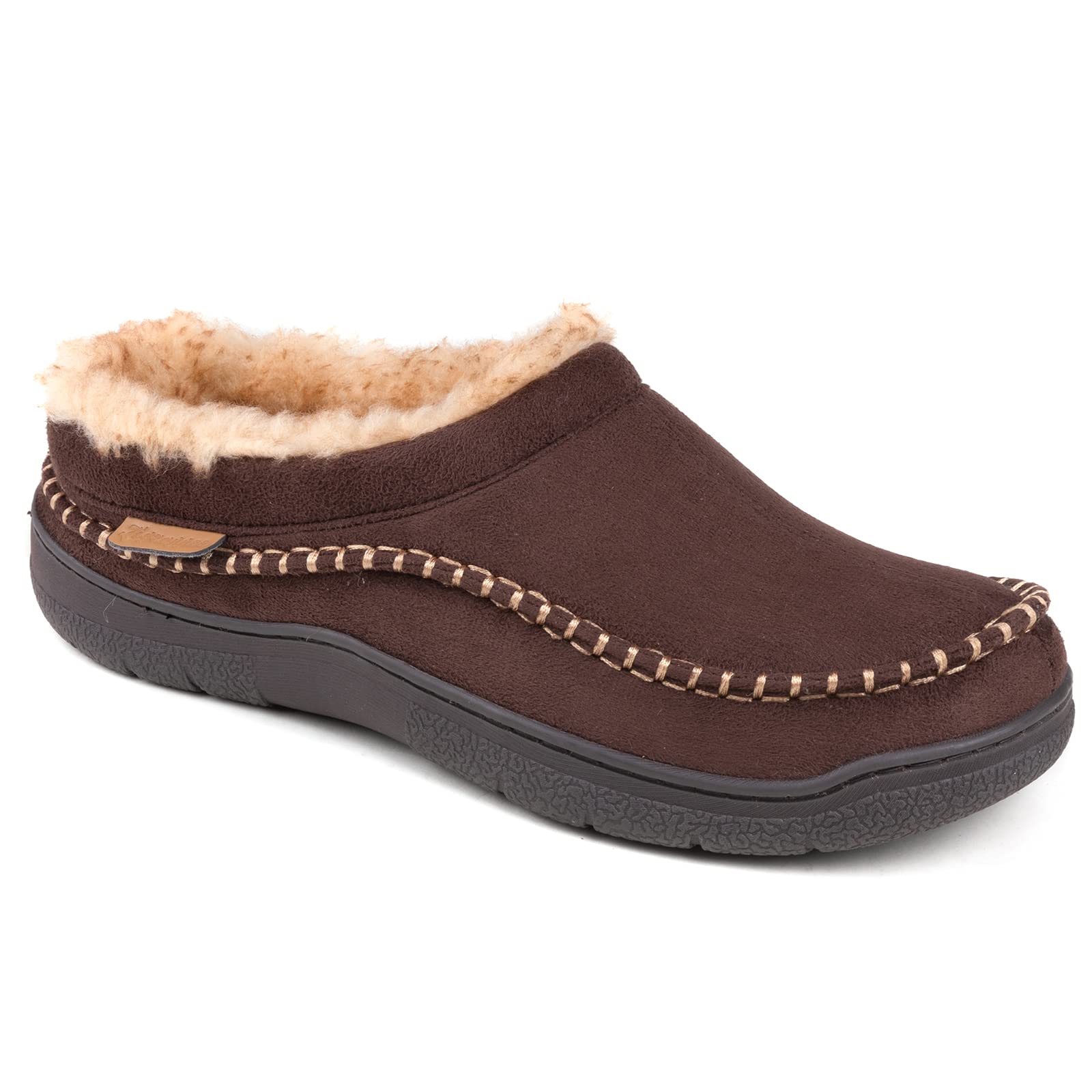 Daily Non-Slip Warm Wide-Toe Plush Slippers