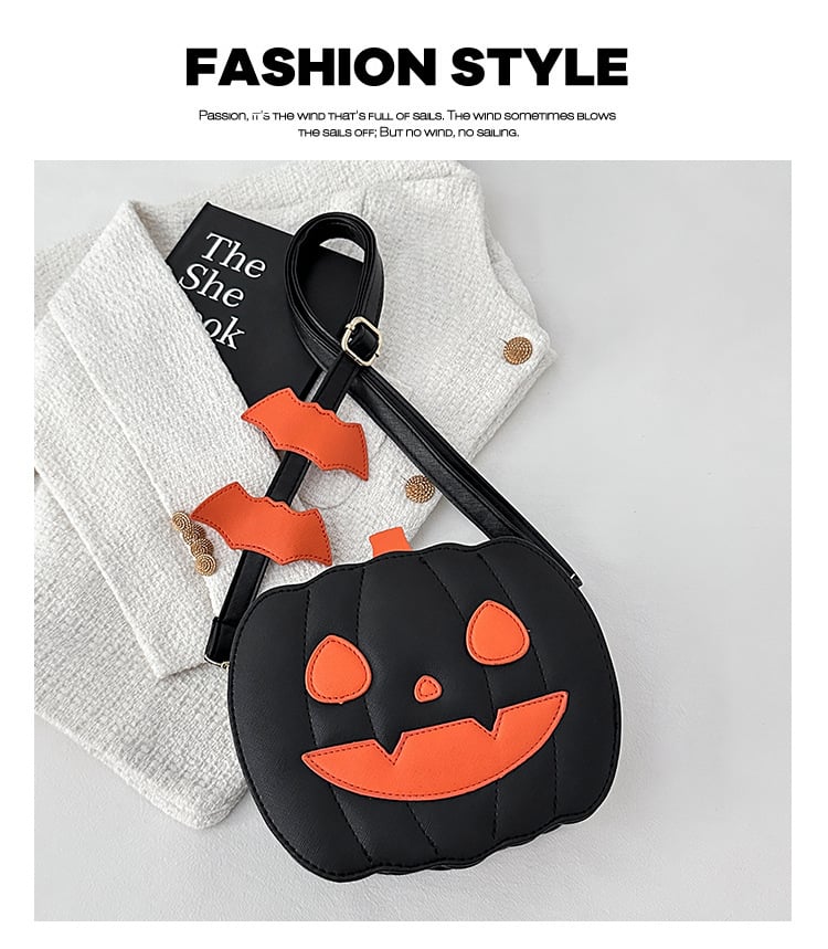Halloween crossbody pumpkin bag
