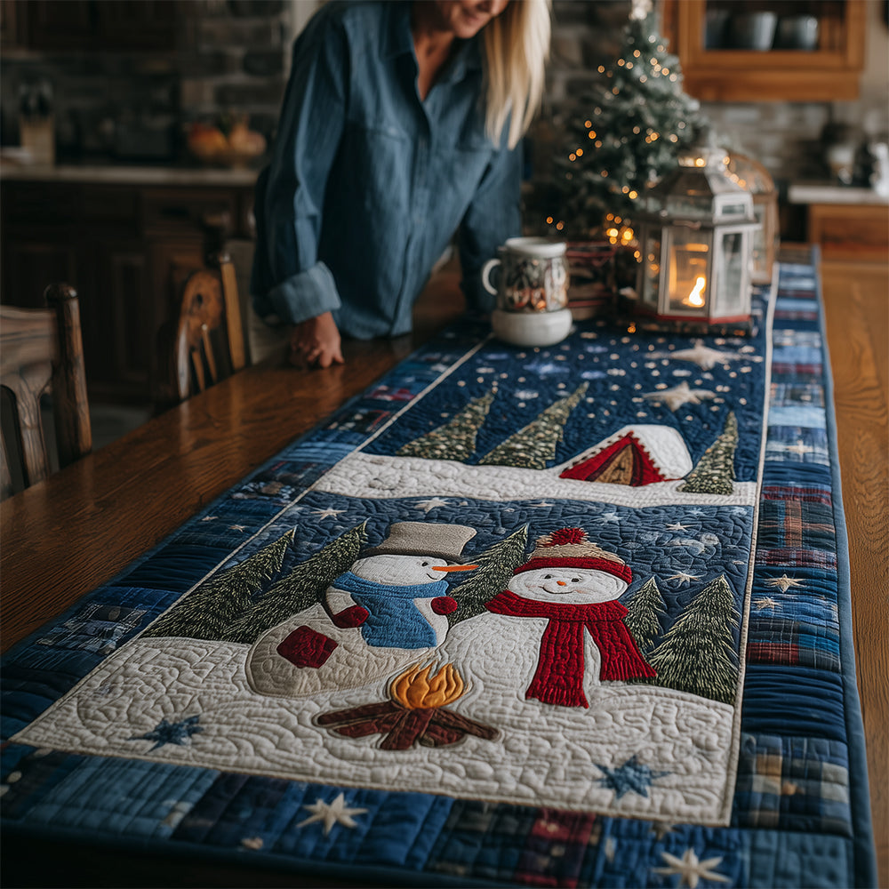 Chilly Night Romance Quilted Table Runner NCU0TH3851