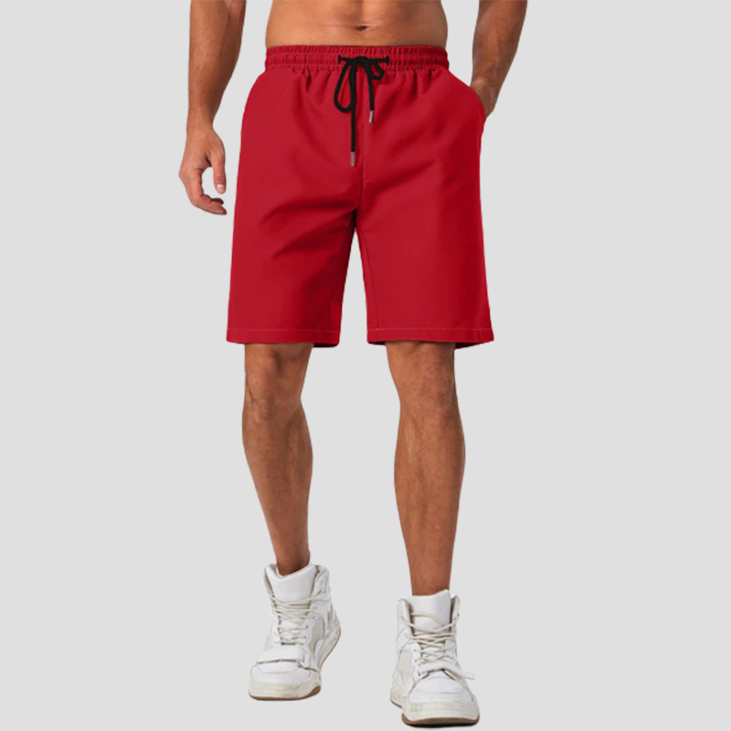 Men's cotton linen casual shorts