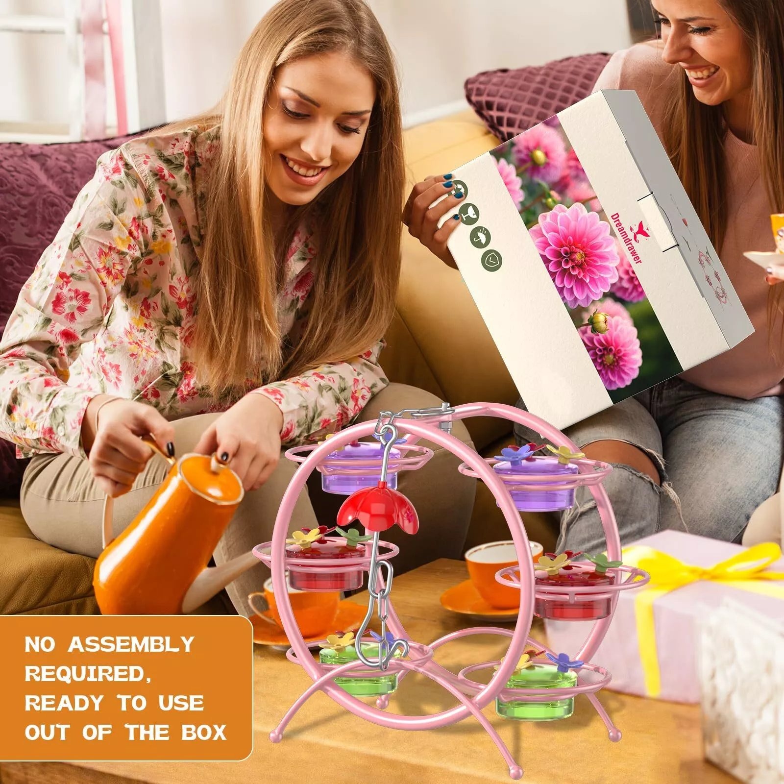 💖Hot Sale 49% OFF ✨Pinwheel-Shaped Outdoor Hummingbird Feeder