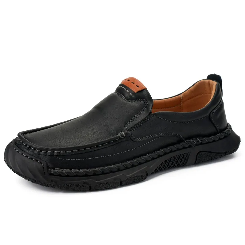 Limited Time Sale 70% OFF-Men’s Handmade Premium Leather Slip On Shoes