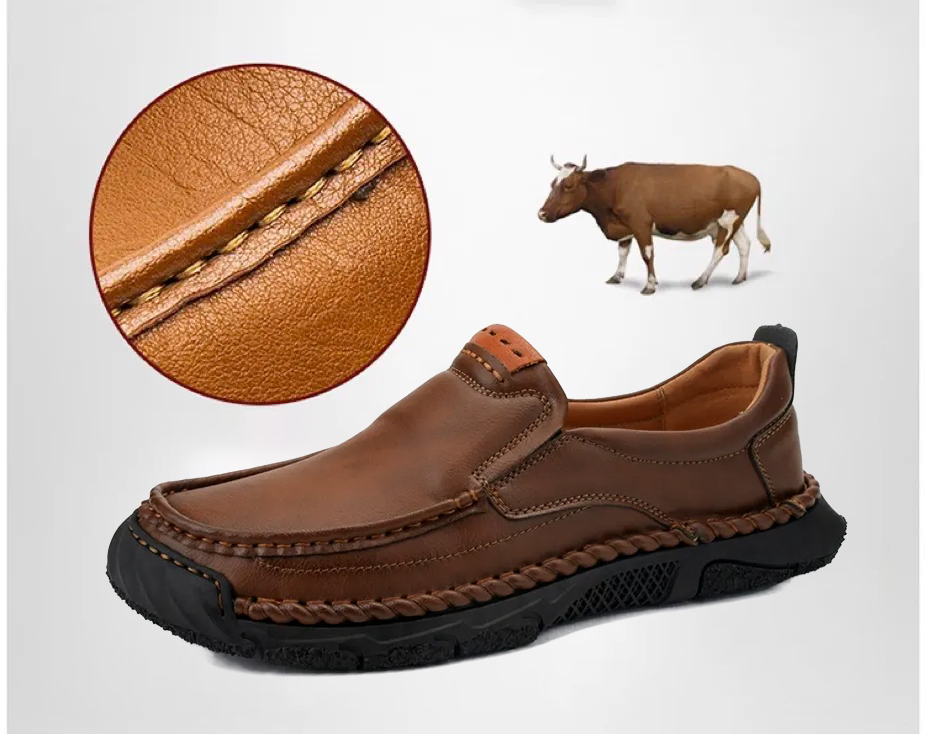 Limited Time Sale 70% OFF-Men’s Handmade Premium Leather Slip On Shoes