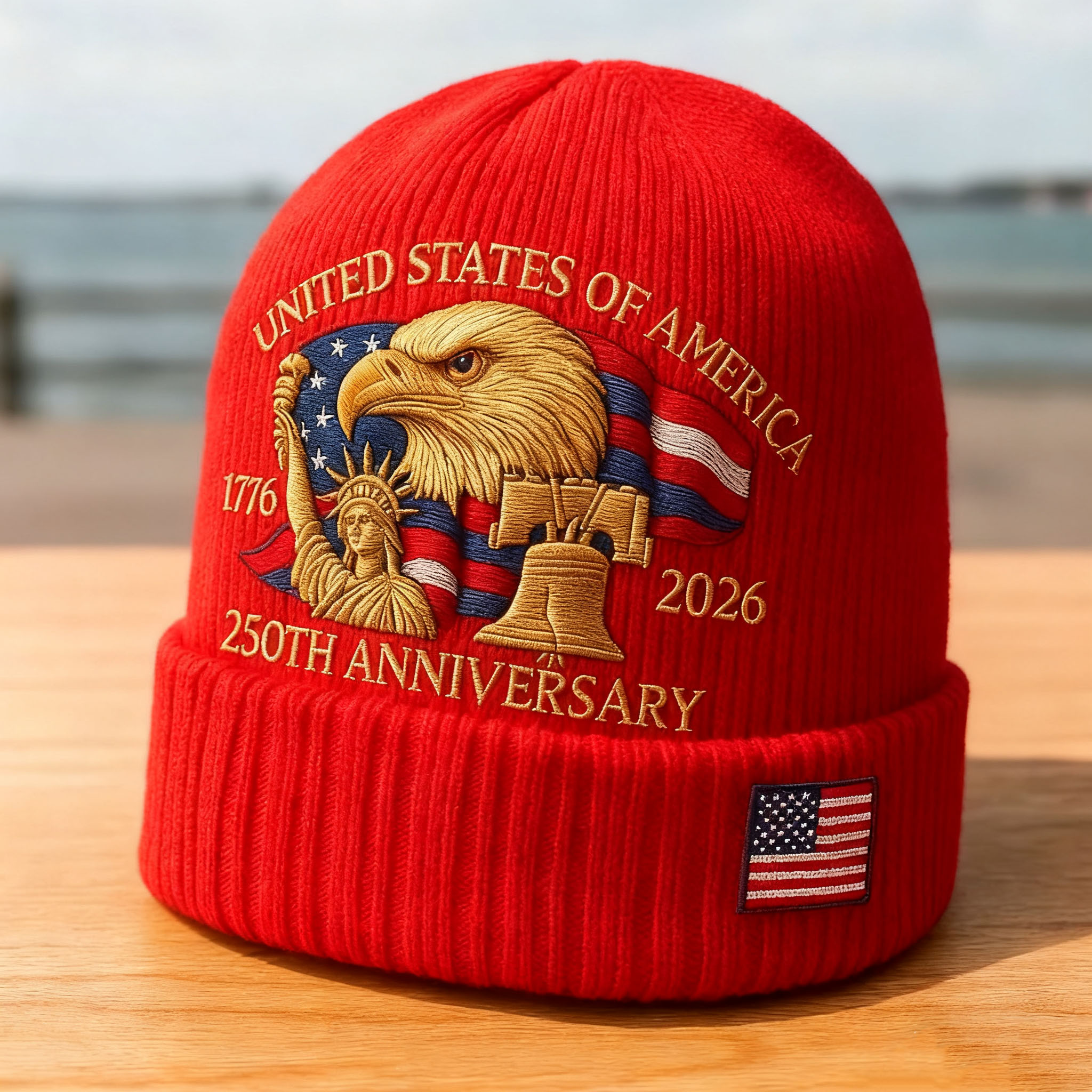 USA 250th Anniversary Knit Beanie