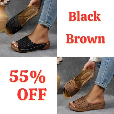 💥Hot Special Discount 70% OFF💥Breathable orthopedic open-toe slippers for women, with soft cushioning. Arch support