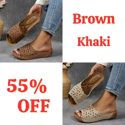 💥Hot Special Discount 70% OFF💥Breathable orthopedic open-toe slippers for women, with soft cushioning. Arch support