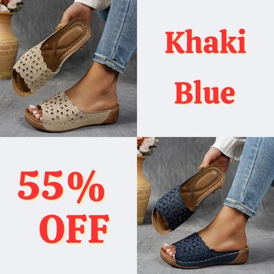 💥Hot Special Discount 70% OFF💥Breathable orthopedic open-toe slippers for women, with soft cushioning. Arch support