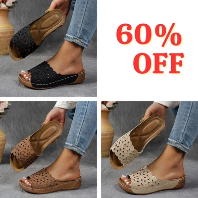 💥Hot Special Discount 70% OFF💥Breathable orthopedic open-toe slippers for women, with soft cushioning. Arch support