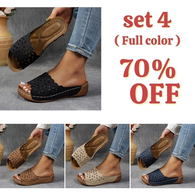 💥Hot Special Discount 70% OFF💥Breathable orthopedic open-toe slippers for women, with soft cushioning. Arch support